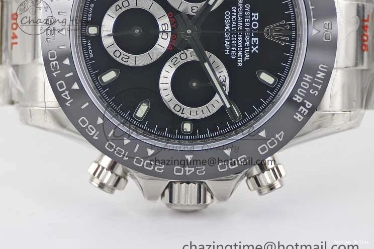 0420 Daytona 116500 SS TWF 1:1 Best Edition 904L Steel Black Dial on SS Bracelet A EasyCare 2407